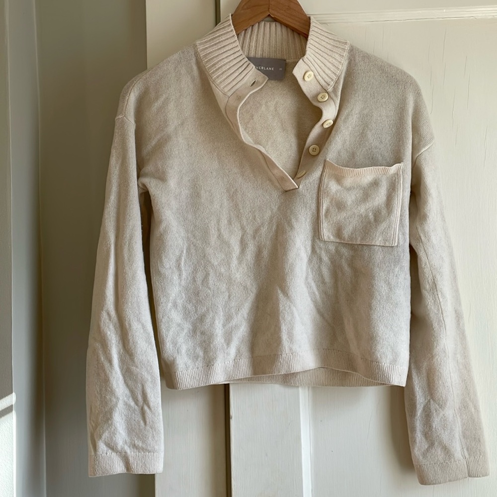 Everlane Half-Button Sweater